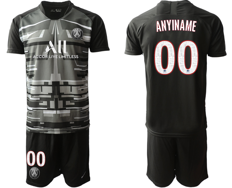 Men 2020-2021 club Paris St German black goalkeeper customized Soccer Jerseys